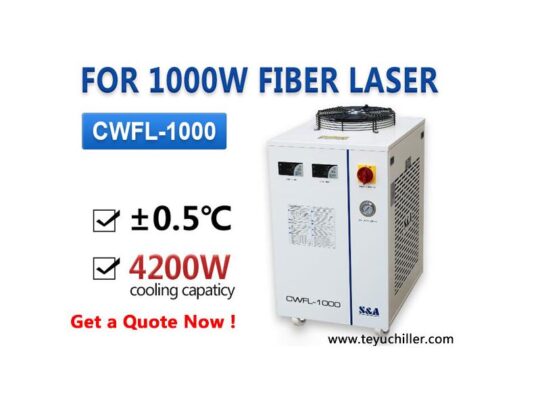 Air cooled laser water chiller for 1KW fiber laser