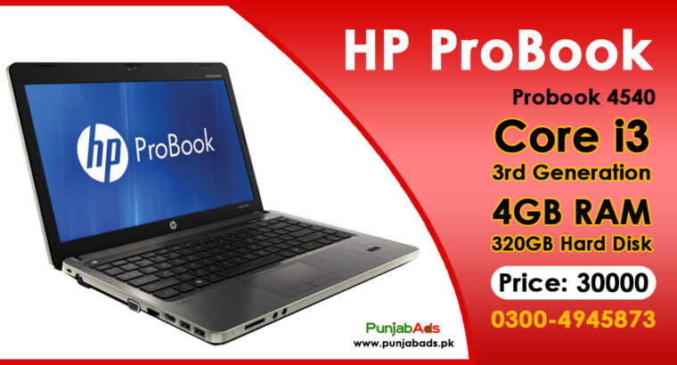 HP ProBook Core-i3 3rd Generation 4GB/320GB