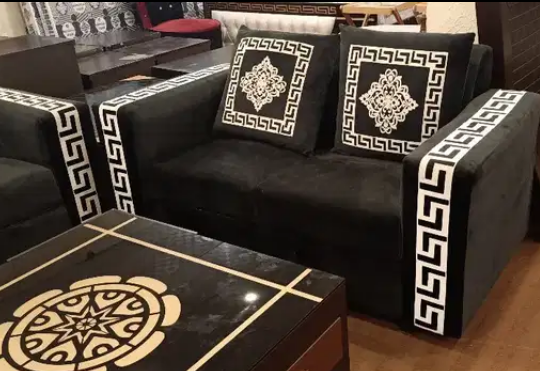 Black sofa set