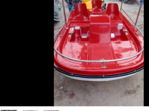 Fiberglass pedal boat