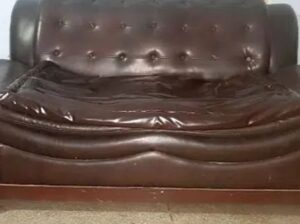 Leather sofa neat and clean For sale in lahore