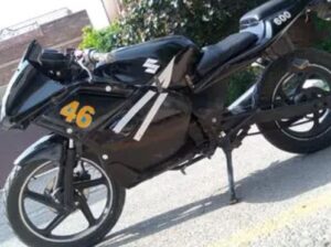 Suzuki GS 150 Heavy bike 600 modified black