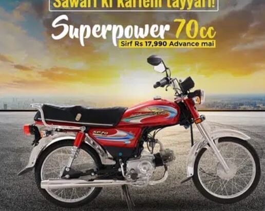 super power 70cc bike on easy Installments