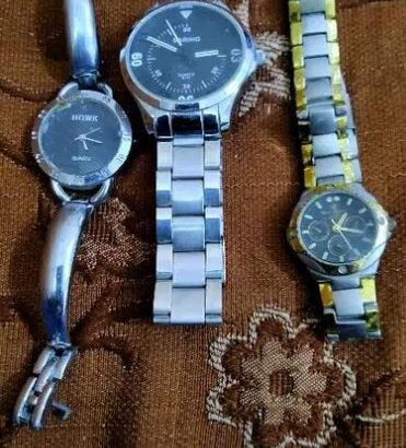 Three Wrist Watch for sale in karachi