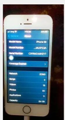 iPhone Se 64gb only pta block sim working