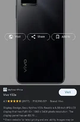 Vivo y33s 8/128gb for sale in Sialkot