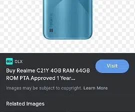 Realme C21Y for sale in Jhang Sadar