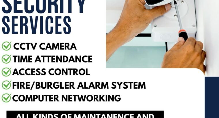 Cctv cameras and security devices services